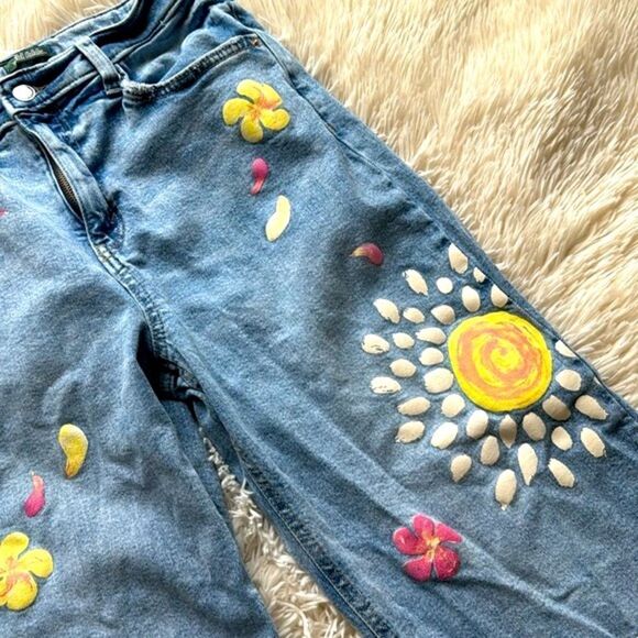 Wild Fable High Rise ‘Dad Jeans’ Hippie Boho Size 4 Boyfriend Loose Fit - Picture 6 of 11